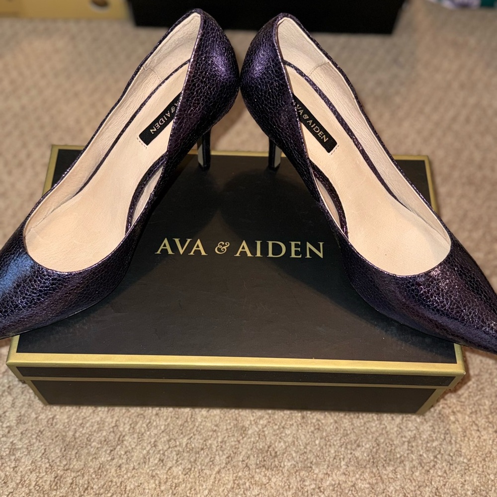 Ava & Aiden Purple Heels